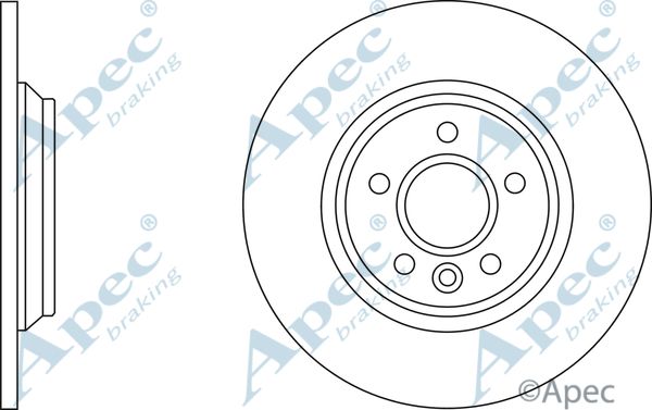 APEC BRAKING stabdžių diskas DSK2621